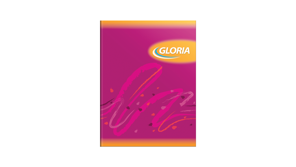 CUADERNO GLORIA TAPA FLEXIBLE 16X21 84 HOJAS RAYADO