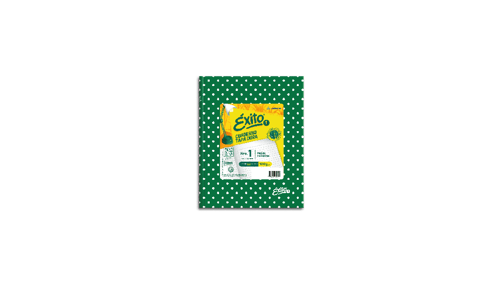 CUADERNO EXITO E1 LUNAR 48H VERDE RAYADO
