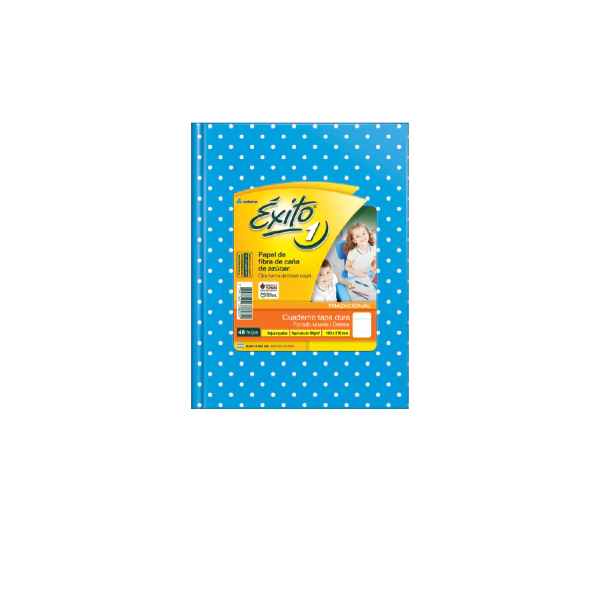 CUADERNO EXITO E1 LUNAR 48H CELESTE RAYADO
