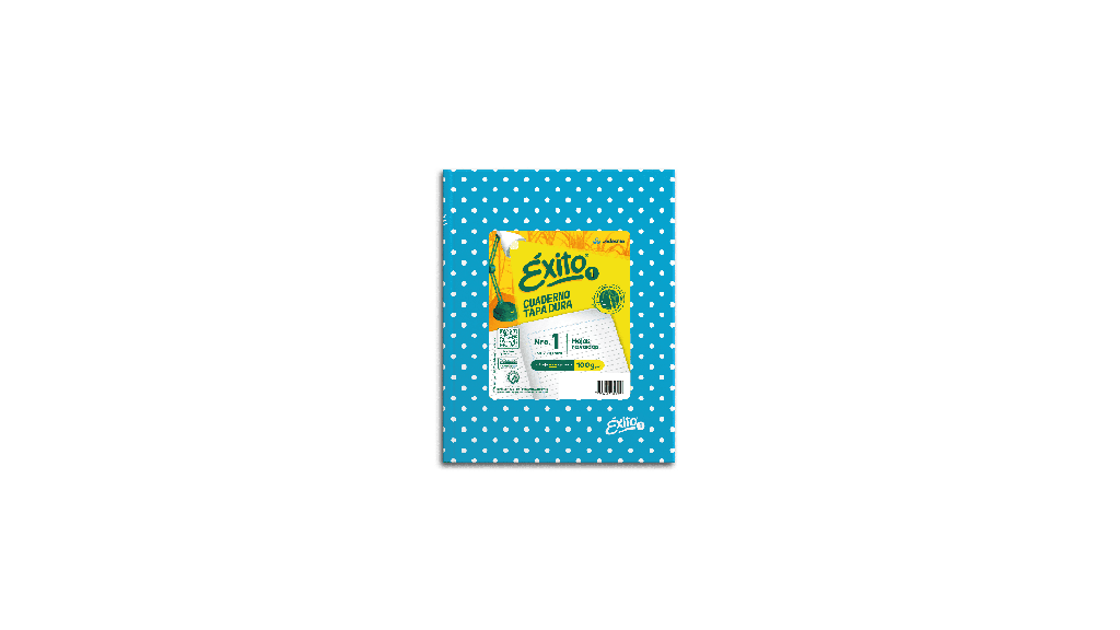 CUADERNO EXITO E1 LUNAR 48H CELESTE RAYADO