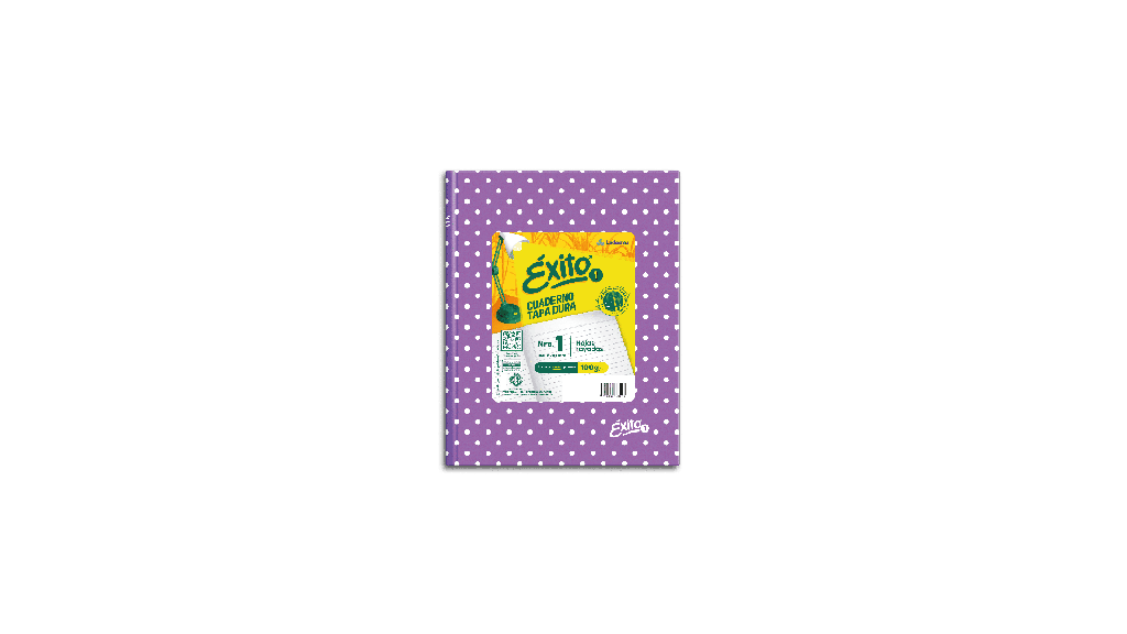 CUADERNO EXITO E1 LUNAR 48H LILA RAYADO