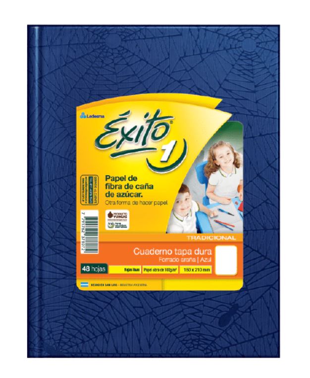 CUADERNO EXITO E1 ARAÑA 48H AZUL LISO