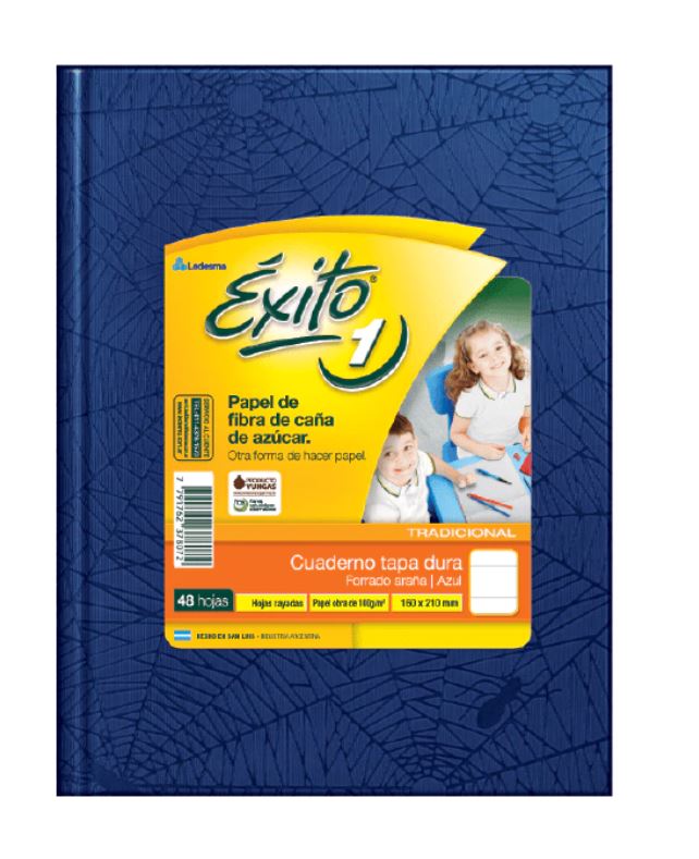 CUADERNO EXITO E1 ARAÑA 48H AZUL RAYADO
