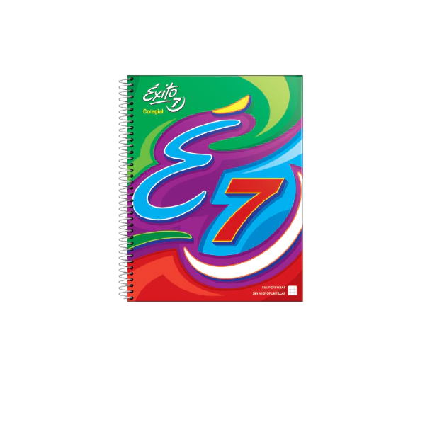 CUADERNO EXITO E7 ESPIRAL 21X27 100H CUADRICULADO