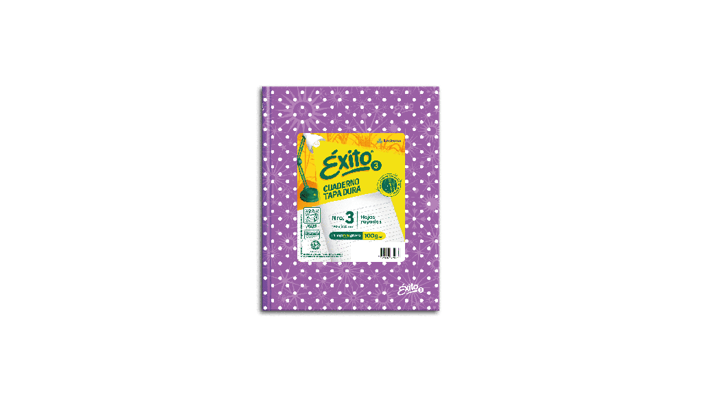 CUADERNO EXITO E3 LUNAR 48H LILA RAYADO