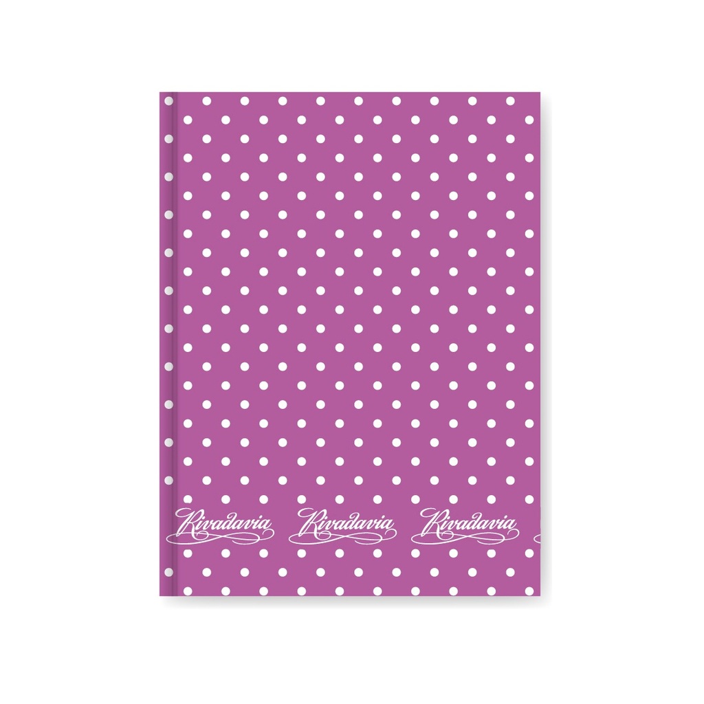 CUADERNO RIVADAVIA LUNAR 50H LILA RAYADO