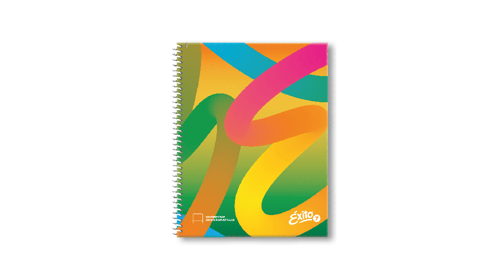 CUADERNO EXITO E7 ESPIRAL 21X27 100H RAYADO