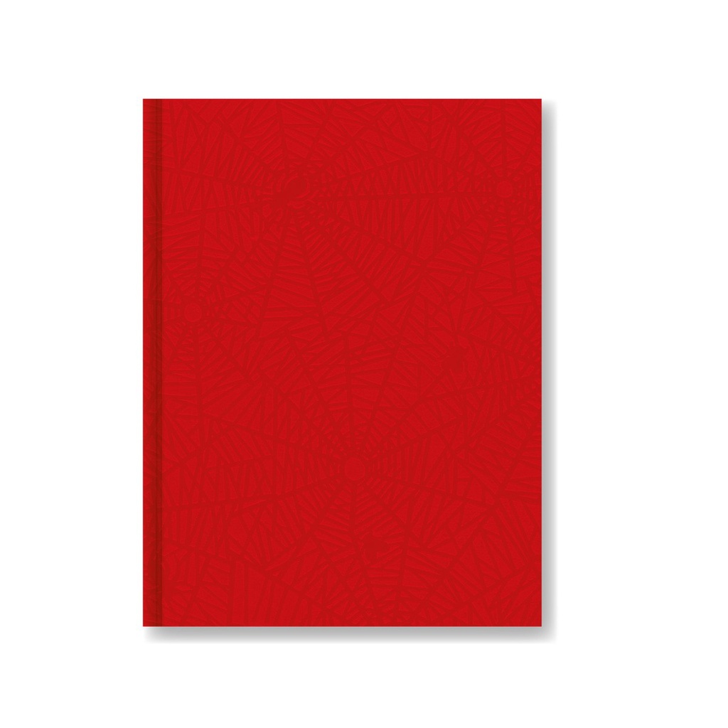CUADERNO LAPRIDA AB3 ARAÑA TAPA DURA 50H ROJO RAYADO