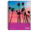 CUADERNO AVON CON ESPIRAL 16X21 84H CUADRICULADO