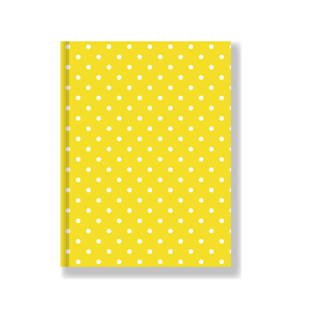CUADERNO LAPRIDA AB3 LUNAR TAPA DURA 50H AMARILLO RAYADO