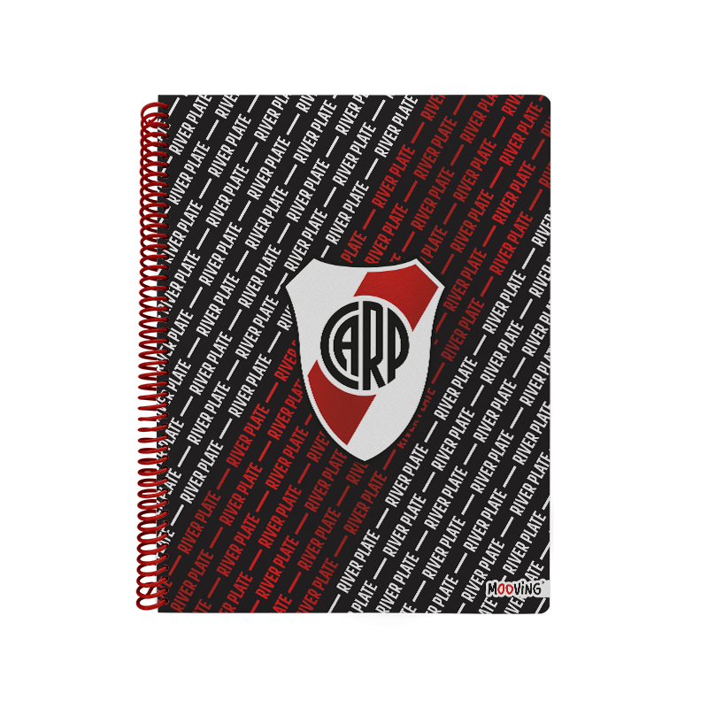 CUADERNO MOOVING A4 UNIVERSITARIO 80 HOJAS RIVER PLATE RAYA