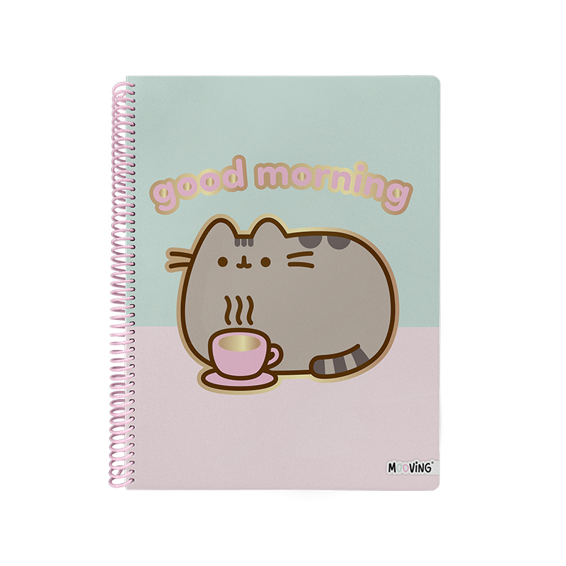 CUADERNO MOOVING A4 UNIVERSITARIO 80H PUSHEEN RAYADO