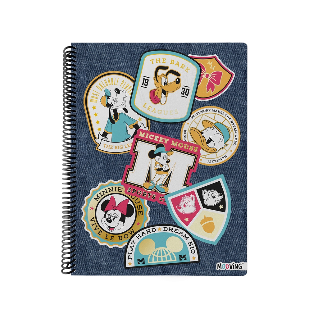 CUADERNO MOOVING A4 UNIVERSITARIO 80 HOJAS MICKEY MOUSE