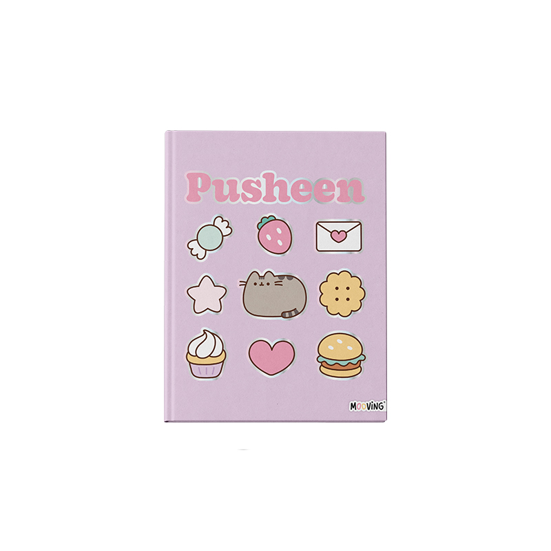 CUADERNO MOOVING 16X21 TAPA DURA COSIDO 48 HOJAS PUSHEEN