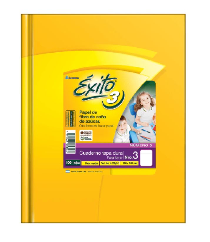 CUADERNO EXITO E3 PARA FORRAR 100H RAYADO