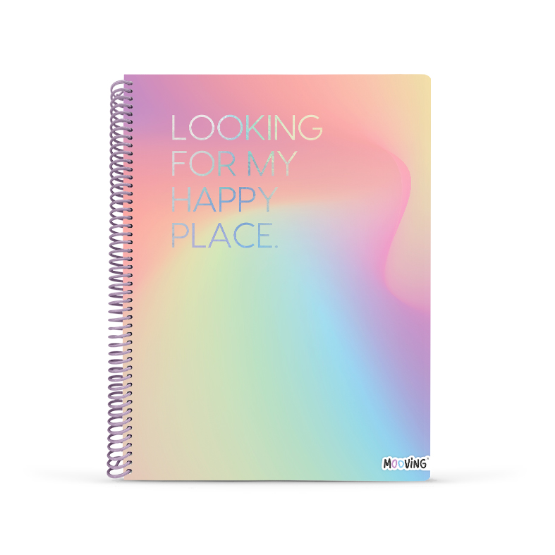 CUADERNO MOOVING A4 UNIVERSITARIO 80H PASTEL