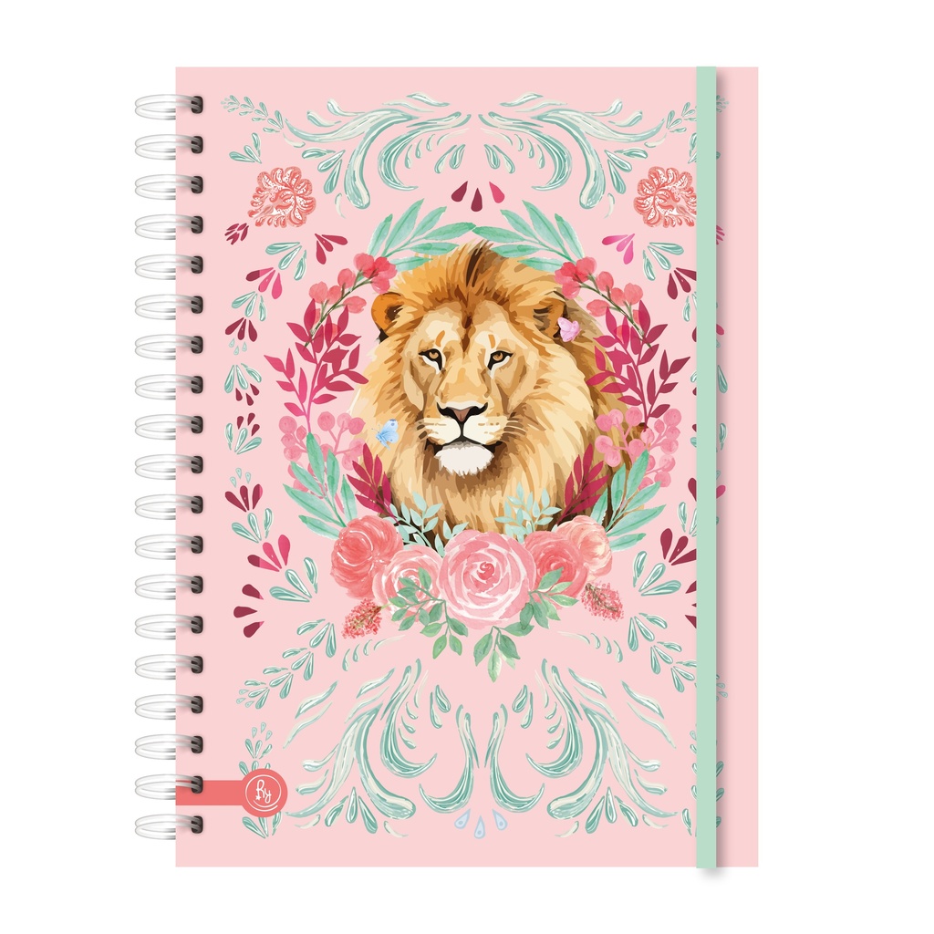 CUADERNO RY A5 ANILLADO 15x21cm 80 HOJAS RAYADAS LINEA ECO CHIC 1016