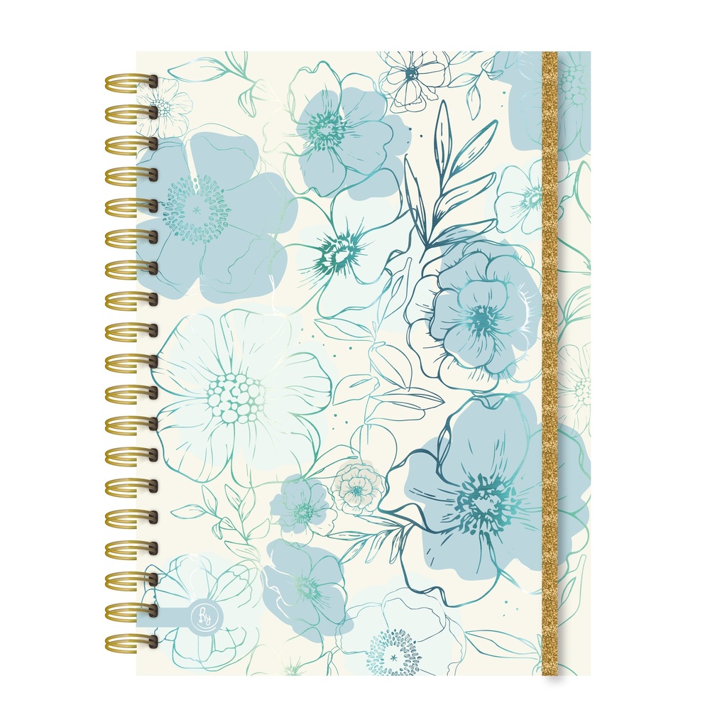 CUADERNO RY A5 ANILLADO 15x21cm 80 HOJAS RAYADAS LINEA ECO CHIC 1016