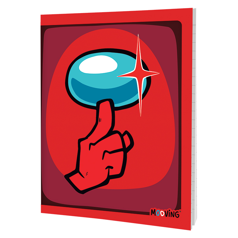 CUADERNO MOOVING TAPA FLEXIBLE 16X21 48H AMONG US