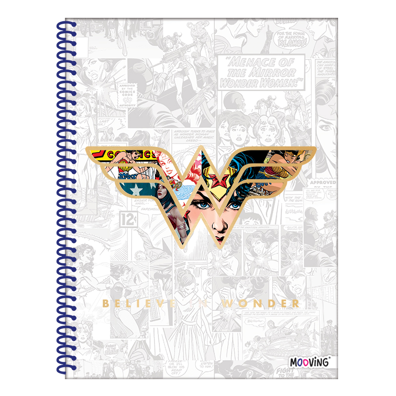CUADERNO MOOVING A4 UNIVERSITARIO 80 HOJAS WONDER WOMAN LIQUIDACION