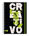 CUADERNO RY A5 15X21 ANILLADO 80 HOJAS LISO MIX 1071