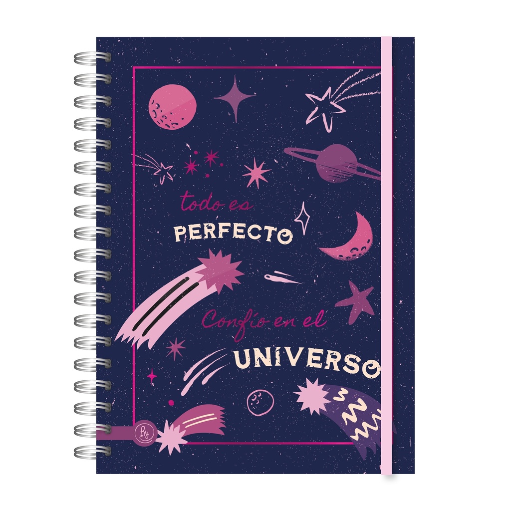 CUADERNO RY A5 ANILLADO 15x21cm 80 HOJAS RAYADAS LINEA UNIVERSO 1014