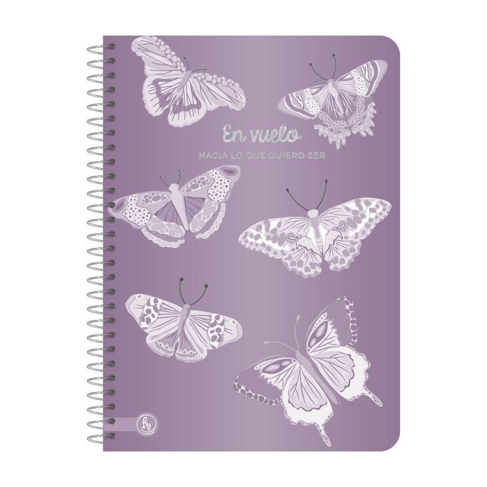 CUADERNO RY UNIVERSITARIO 20X28 ANILLADO SEMI RIGIDO 80 HOJAS PREMIUM METAL 1075