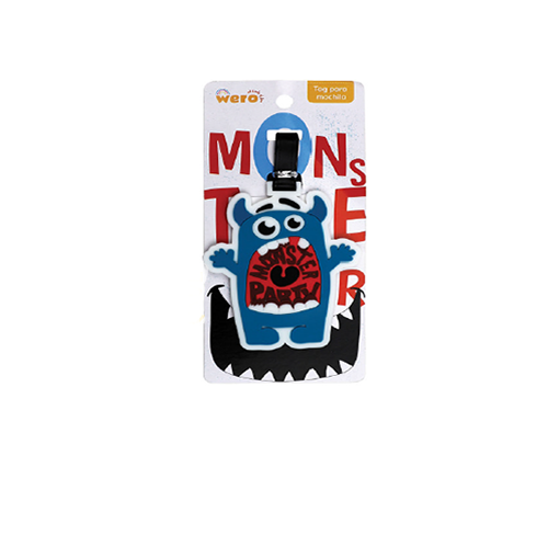 ETIQUETA WERO PARA MOCHILA MONSTER LIQUIDACION