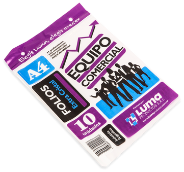 FOLIO LUMA A4 EXTRA CRISTAL X10