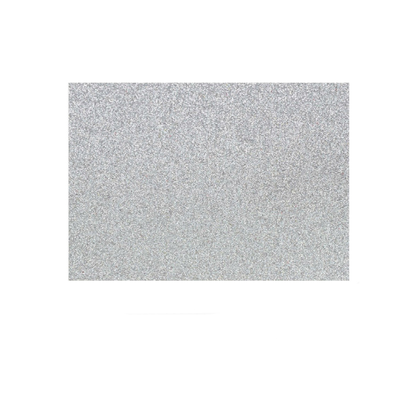 GOMA EVA GLITTER X10 GRIS