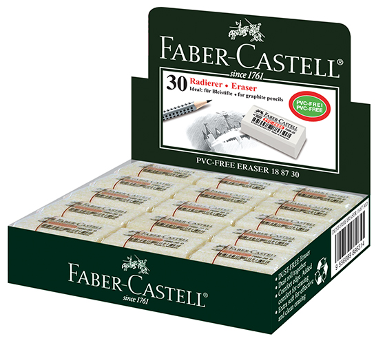 GOMA FABER ERASER 7086 CAJA X30 LAPIZ