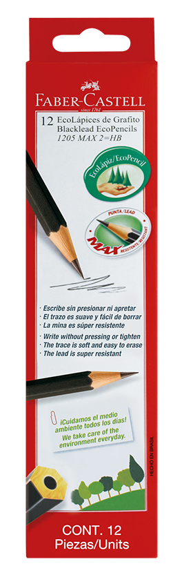 LAPIZ GRAFITO FABER ECO 1205 X12