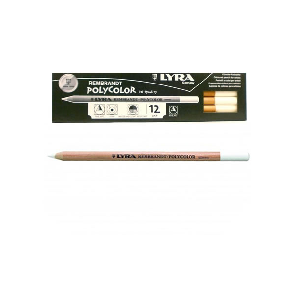 LAPIZ POLYCOLOR LYRA BLANCO X 12