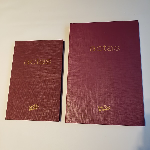 LIBRO RAB ACTA TAPA DURA 4 MANOS 400 PAGINAS