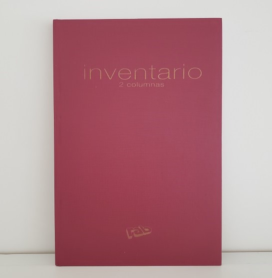 LIBRO RAB INVENTARIO TAPA DURA 2MANOS 2COLUMNAS 200 PAGINAS