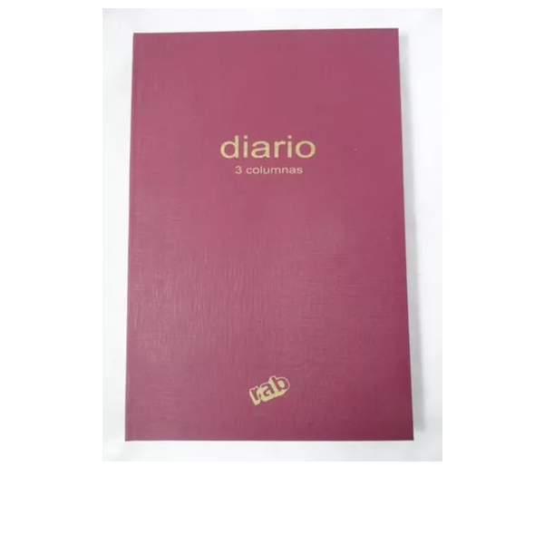LIBRO RAB DIARIO TAPA FLEXIBLE 2MANOS 3COLUMNAS