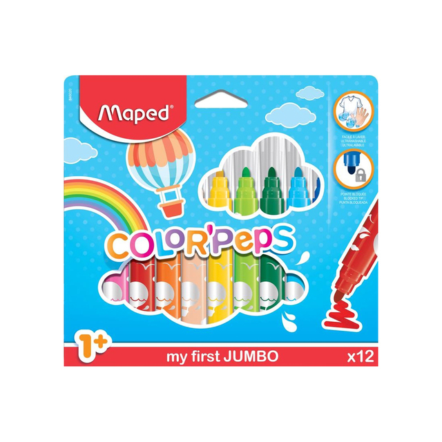 MARCADOR MAPED COLORPEPS X12 JUMBO