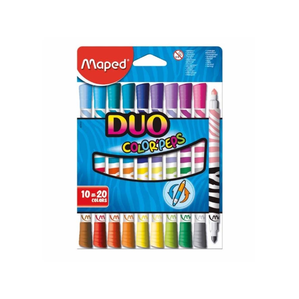 MARCADOR MAPED COLORPEPS DUO X10 847010