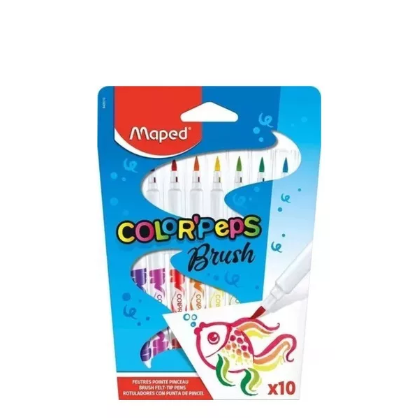 MARCADOR MAPED COLORPEPS BRUSH X10