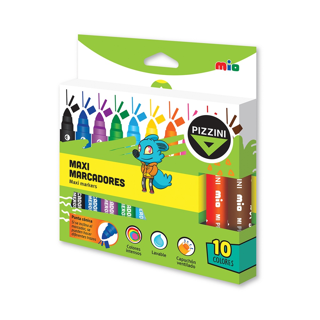 MARCADOR PIZZINI MIO MAXI X 10