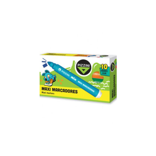 MARCADOR PIZZINI MAXI X10 CELESTE