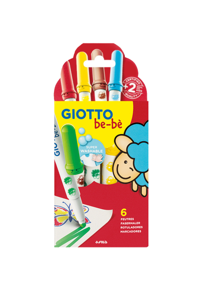 MARCADOR GIOTTO BEBE X6