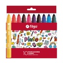 MARCADOR FILGO ESCOLAR JUMBO X10 COLORES SURTIDOS