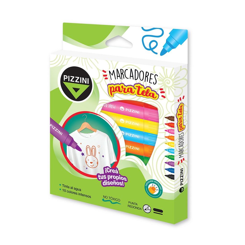 MARCADOR PIZZINI PARA TELA X 10
