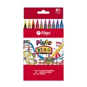 MARCADOR FILGO ESCOLAR CAJA X20 COLORES