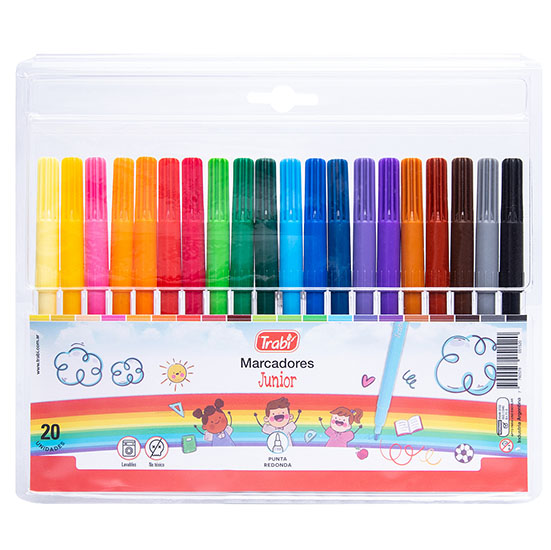 MARCADOR TRABI JUNIOR X 20 SURTIDO
