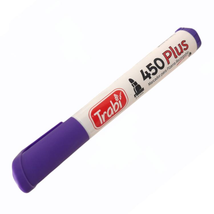 MARCADOR TRABI 450 PARA PIZARRA X 12 VIOLETA