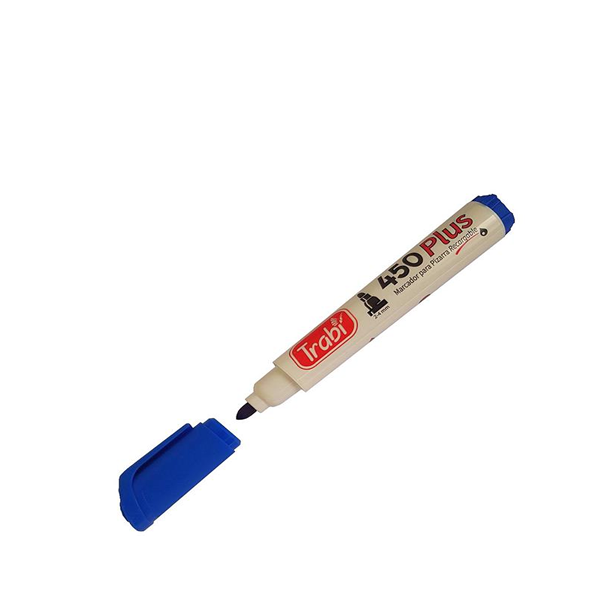 MARCADOR TRABI 450 PARA PIZARRA X 1 AZUL