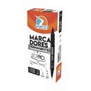 MARCADOR EZCO DOBLE PUNTA DOPPIO X12 NEGRO