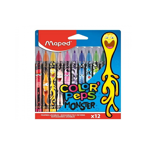 MARCADOR MAPED COLORPEPS X12 MONSTER